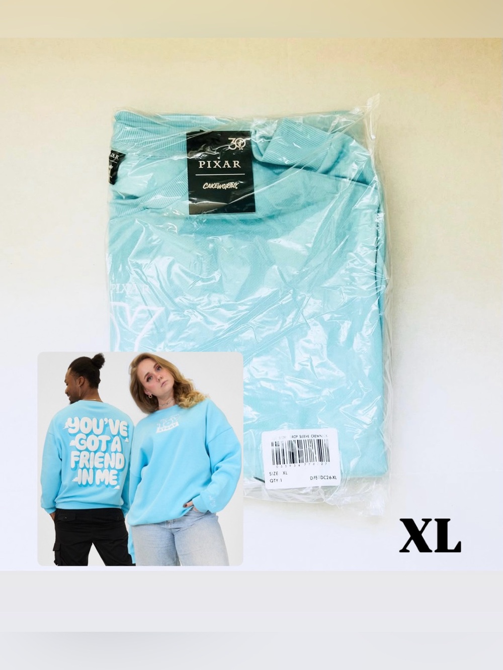 Cakeworthy X Toy Story Drop Sleeve Crewneck Unisex Size XL